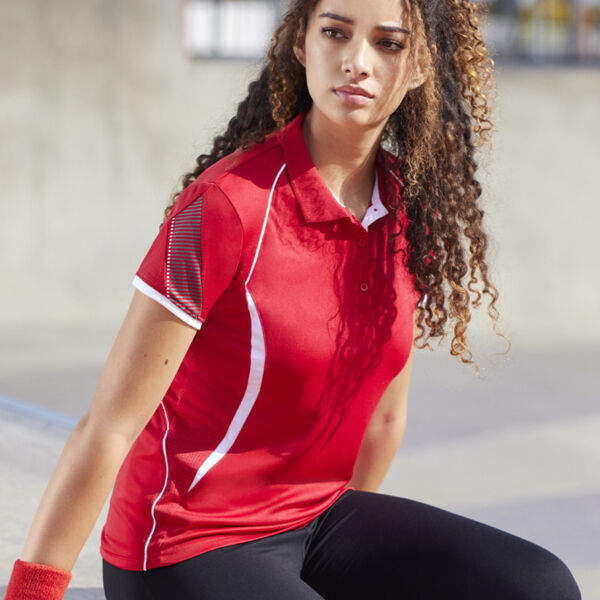 P405LS Women's Razor Short Sleeve Polo Thumbnail