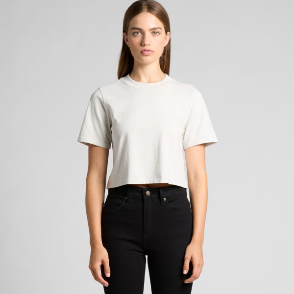4089 Women's Heavy Faded Crop Tee Thumbnail